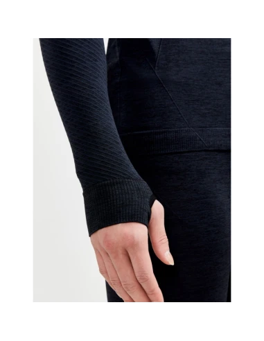 Craft Heren Thermo T-shirt High Zip CORE DRY Active Comfort Zwart