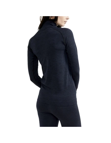 Craft Dames Thermo T-shirt High Zip CORE DRY Active Comfort Zwart