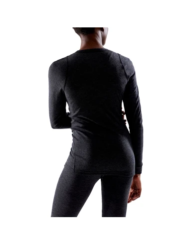 Craft Dames Thermo Core Wool Merino Longsleeve Shirt Gemeleerd