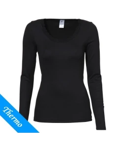 Ten Cate Vrouwen Thermo Lace Shirt Longsleeve Zwart