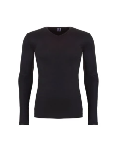 Ten Cate Mannen Thermo V-Shirt Longsleeve Zwart