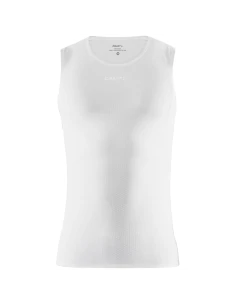 Craft Heren Sport Mouwloos T-shirt PRO DRY Nanoweight Wit