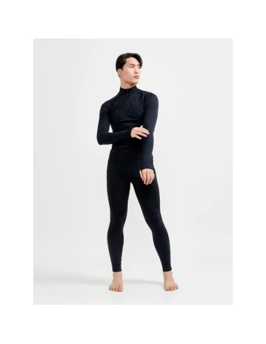 Craft Heren Thermo T-shirt High Zip CORE DRY Active Comfort Zwart