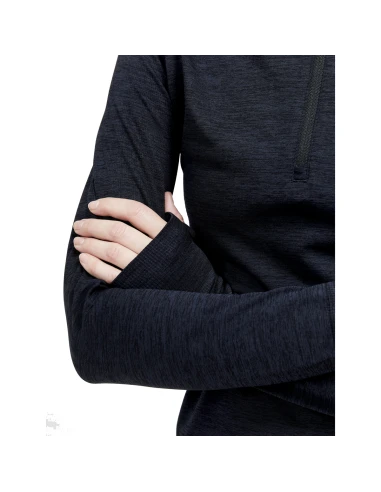Craft Dames Thermo T-shirt High Zip CORE DRY Active Comfort Zwart