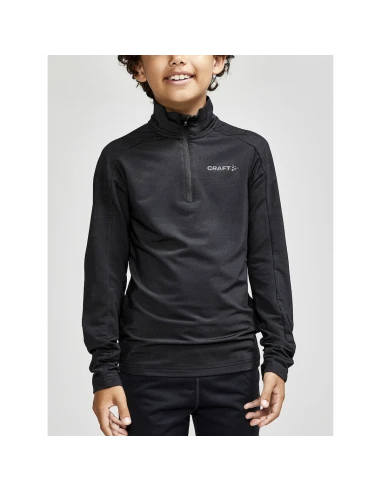 Craft Junior Thermo Fleece Shirt Core Gain Midlayer Zwart