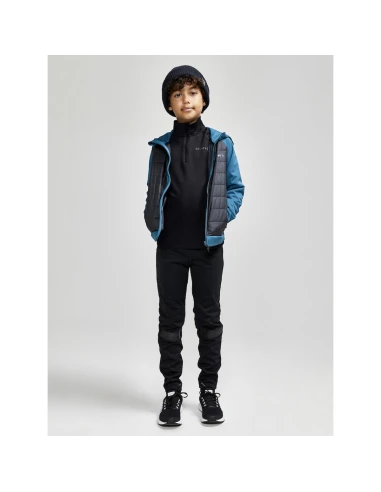 Craft Junior Thermo Fleece Shirt Core Gain Midlayer Zwart