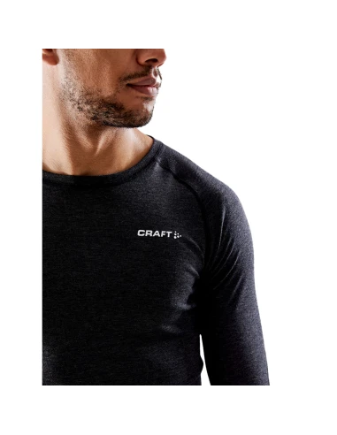 Craft Heren Thermo Core Wool Merino Longsleeve Shirt Gemeleerd