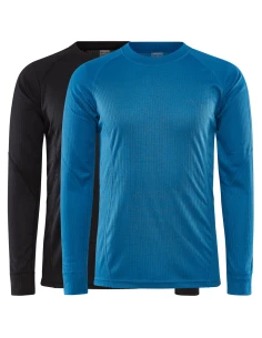 Craft Heren Thermo T-shirt Longsleeve CORE DRY 2Pack Black Rift