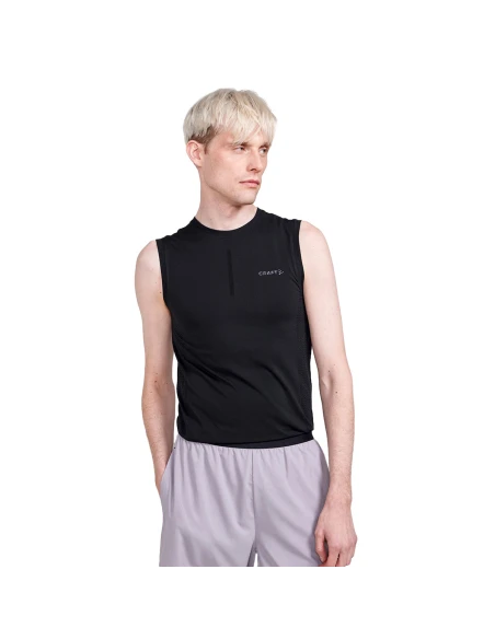 Craft Heren Sport Mouwloos Shirt ADV Cool Intensity SL Zwart