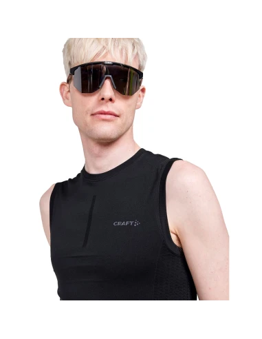 Craft Heren Sport Mouwloos Shirt ADV Cool Intensity SL Zwart