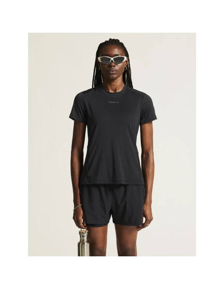 Craft Dames ADV Essence SS Tee 2 W Zwart