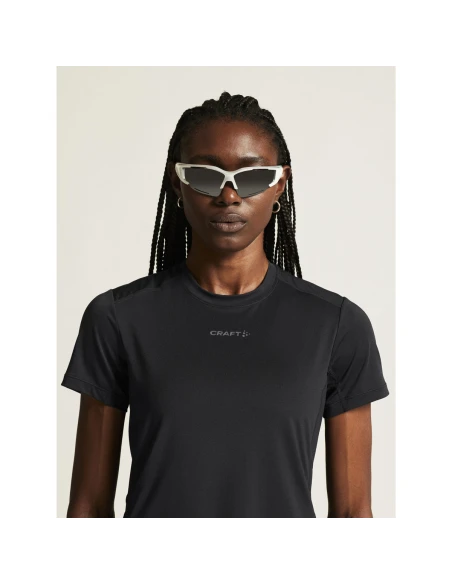 Craft Dames ADV Essence SS Tee 2 W Zwart