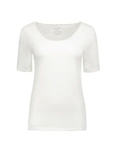 Gino Santi Dames Thermo Shirt lace Wit