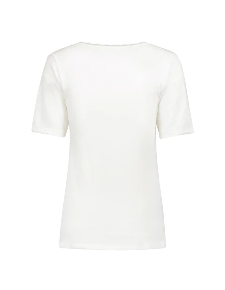Gino Santi Dames Thermo Shirt lace Wit