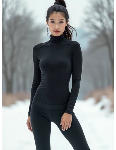 Gino Santi Dames Thermo Broek Zwart Viloft