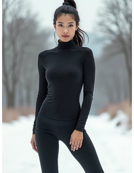 Gino Santi Dames Thermo Broek Zwart Viloft