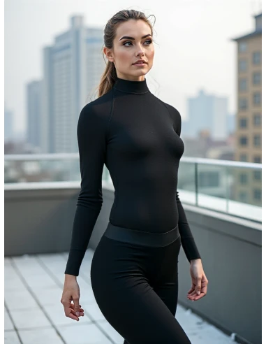 Gino Santi Dames Thermo Broek Zwart Viloft