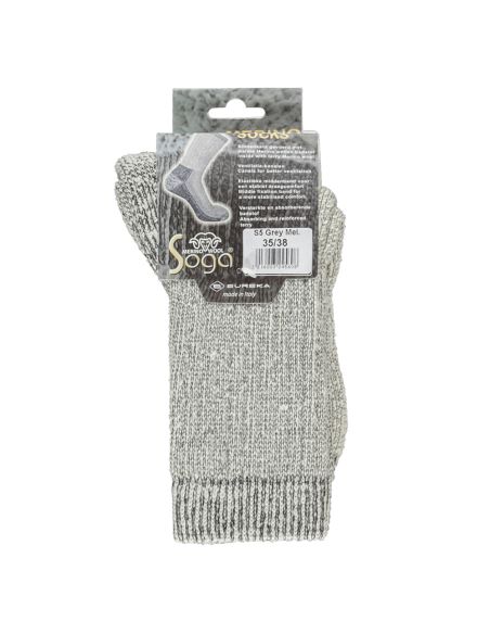 Soga S05 Merino Sokken Heavy Grijs